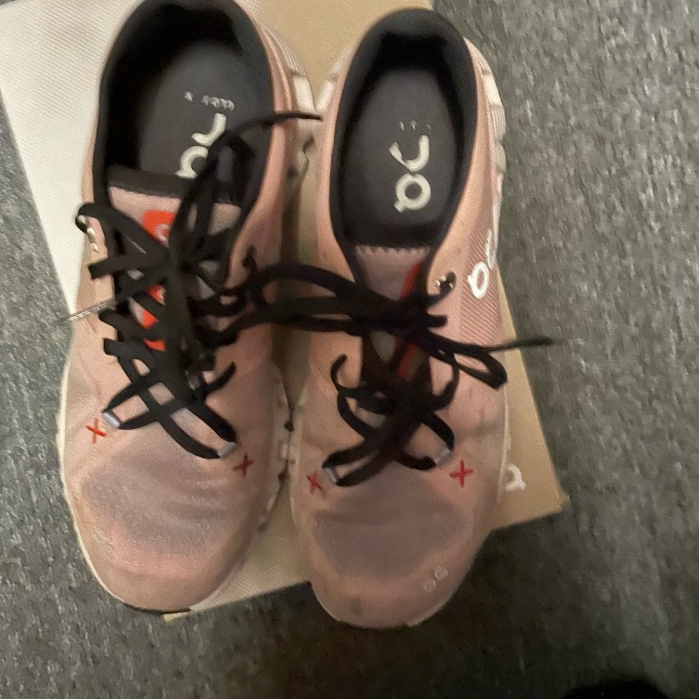 On Running Women's Athletic Shoes - Pink and Black